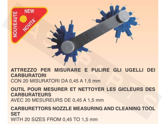 Main Jet Measure / Clean Tool BUZZETTI 0,4-1,5 mm